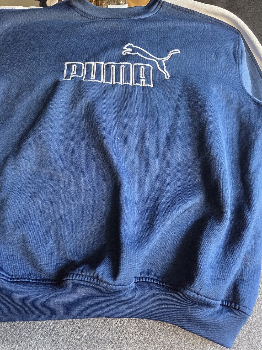 Puma Blue Sweatshirt with White Logo